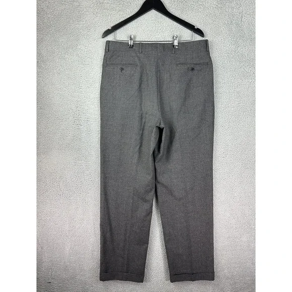 Zanella Pants Mens 34 Gray Wool Cashmere Pleated Cuffed Dress Trousers  Lined Men - thearabicvoice.com